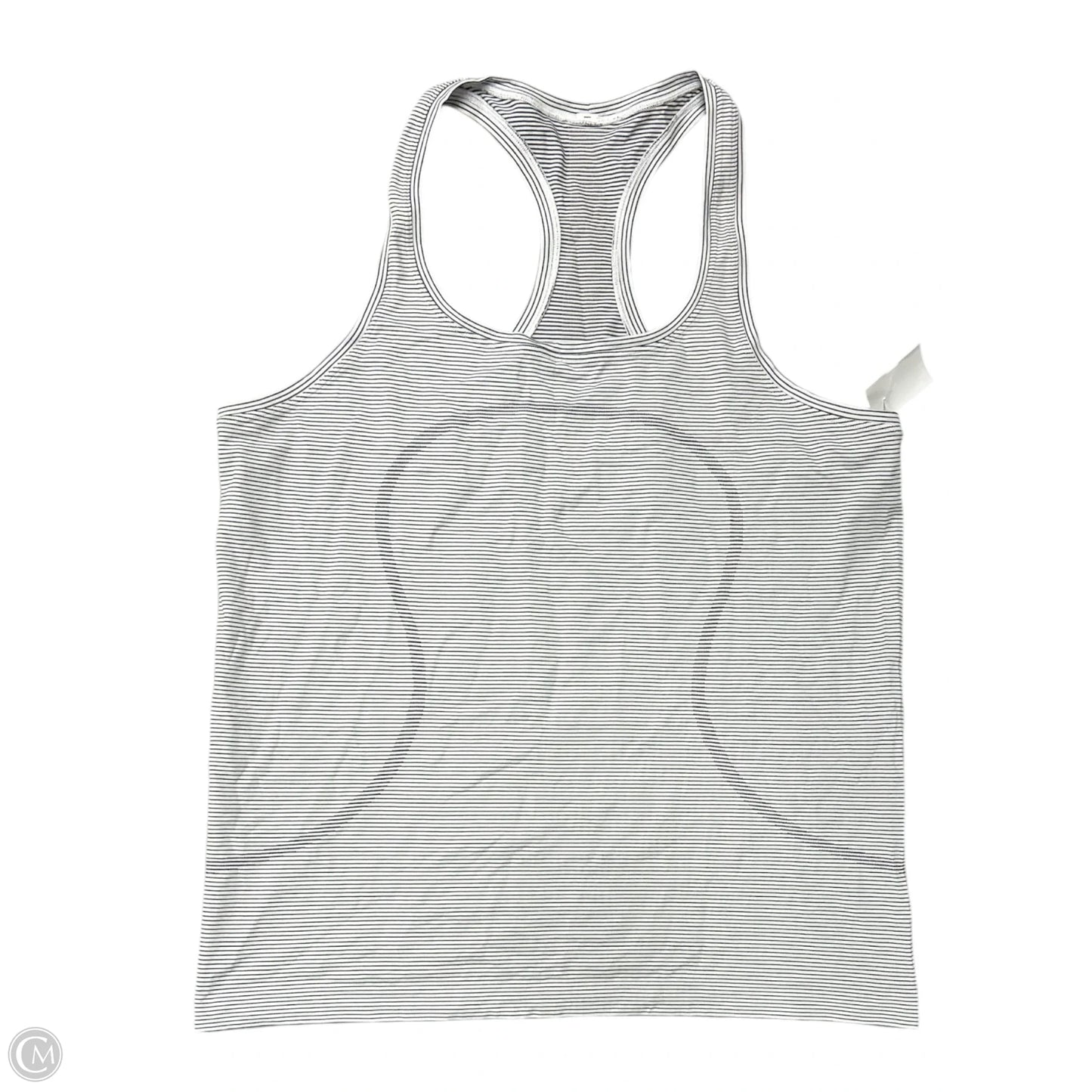 Athletic Tank Top By Lululemon In Black & White, Size: 14