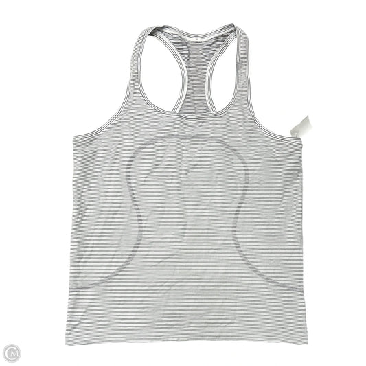 Athletic Tank Top By Lululemon In Black & White, Size: 14