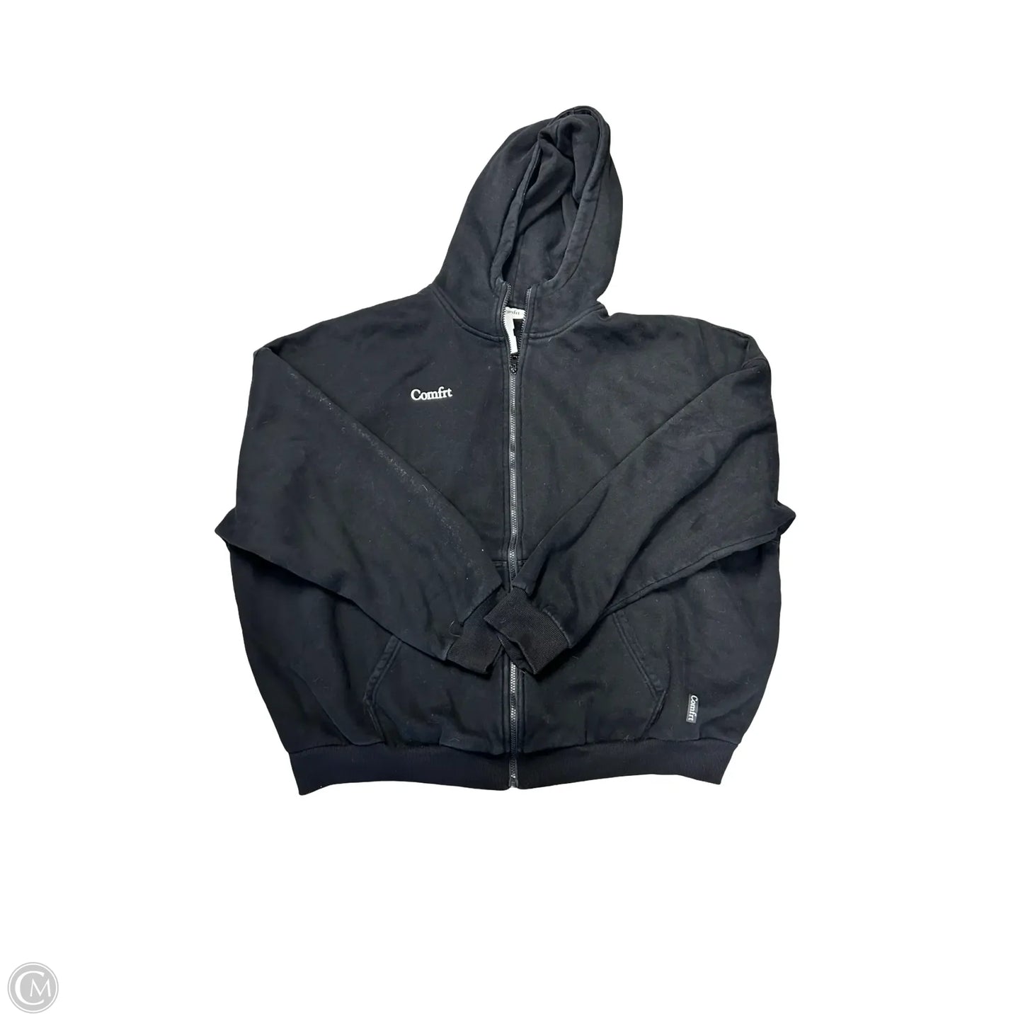Sweatshirt Hoodie By Comfrt In Black, Size: 2x