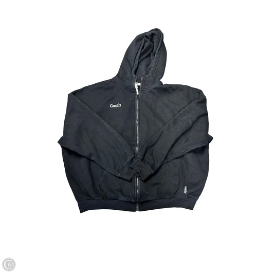 Sweatshirt Hoodie By Comfrt In Black, Size: 2x