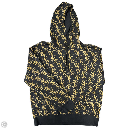 Sweatshirt Hoodie By Nike Apparel In Black, Size: L