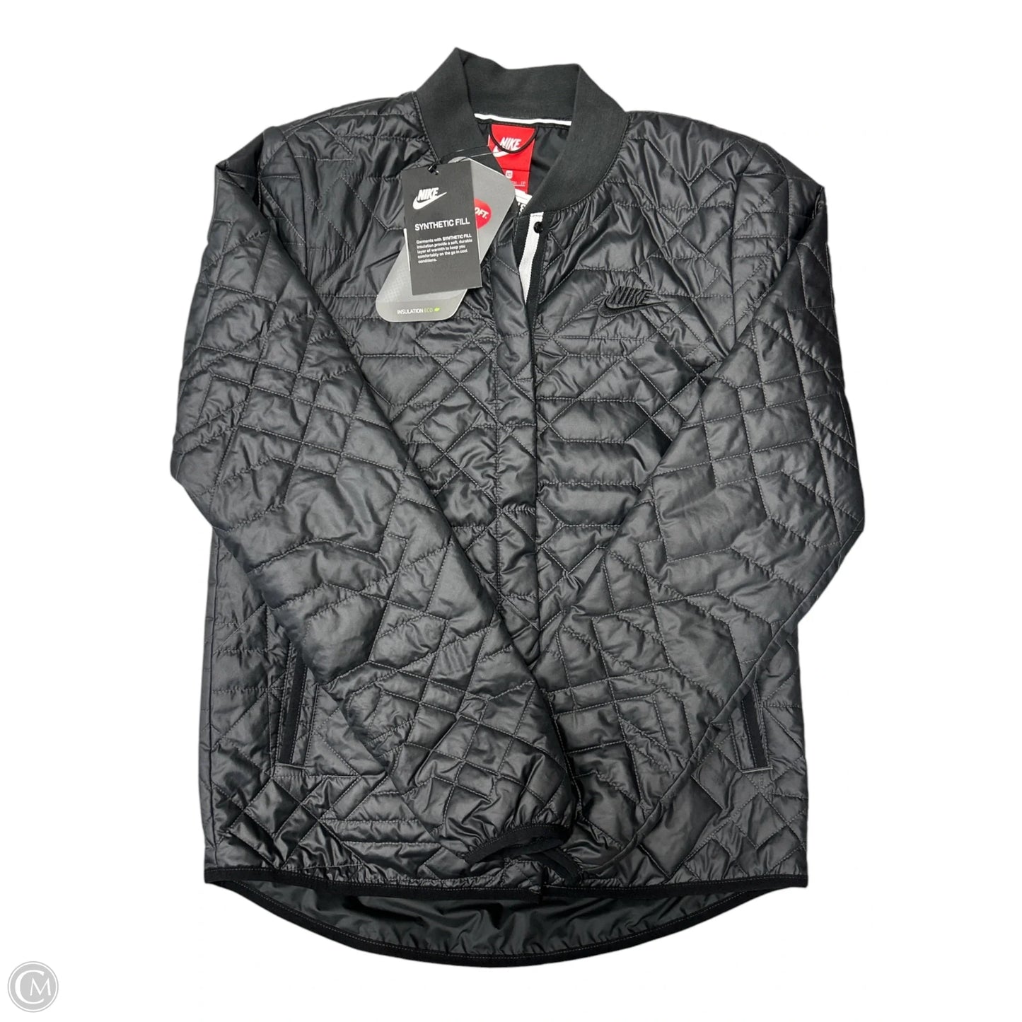 Jacket Puffer & Quilted By Nike In Black, Size: Xs