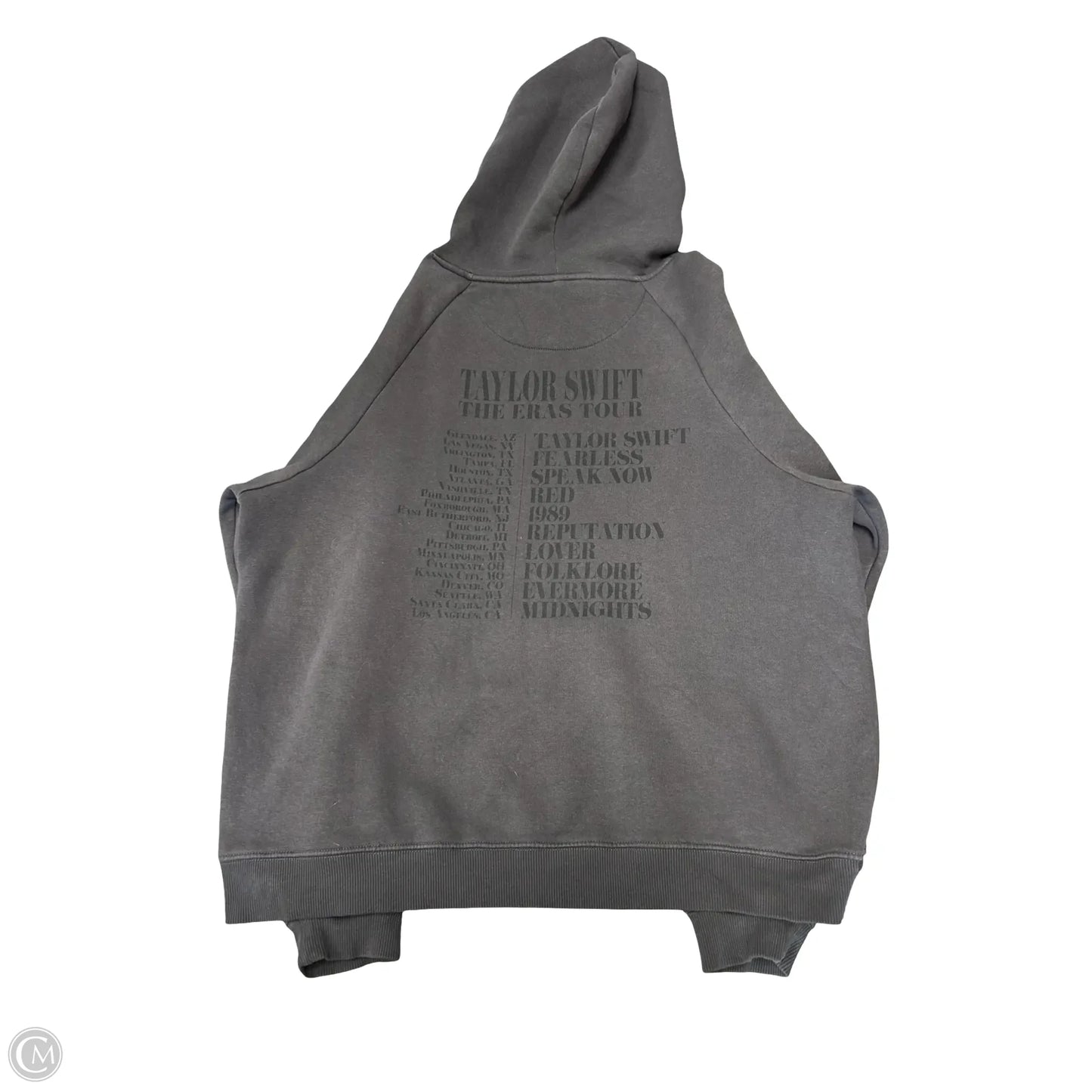 Sweatshirt Hoodie By Clothes Mentor In Grey, Size: L