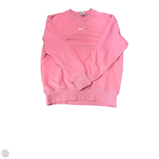 Sweatshirt Crewneck By Nike In Pink, Size: Xs