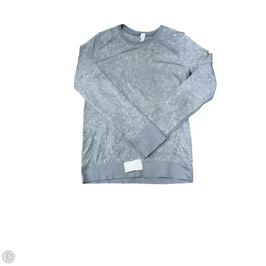 Athletic Top Long Sleeve Crewneck By Lululemon In Grey, Size: 2x
