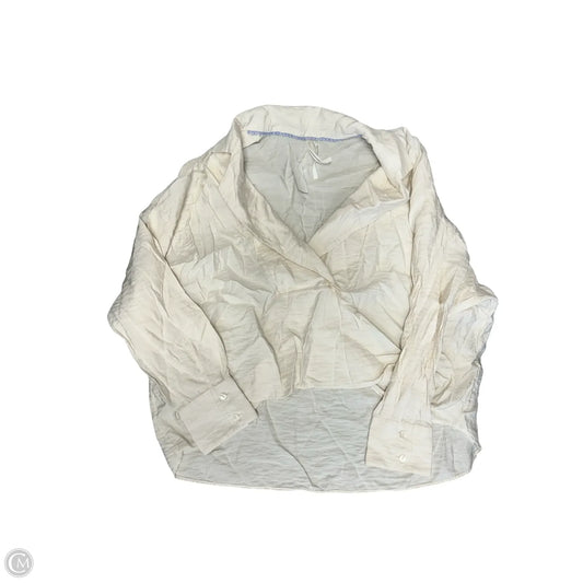 Top Long Sleeve By Anthropologie In Cream, Size: S