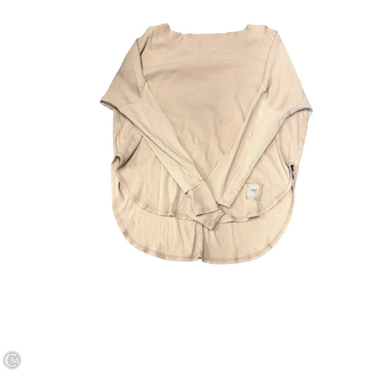 Top Long Sleeve By Free People In Tan, Size: M