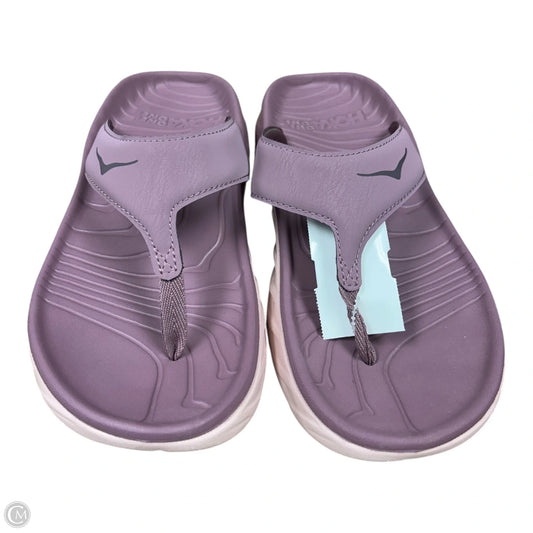 Sandals Flats By Hoka In Purple, Size: 7