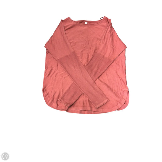 Top Long Sleeve By Lululemon In Pink, Size: 12