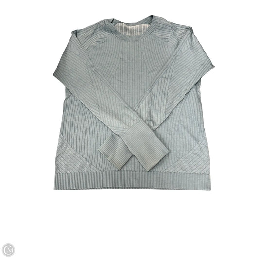 Athletic Top Long Sleeve Crewneck By Lululemon In Blue, Size: 12