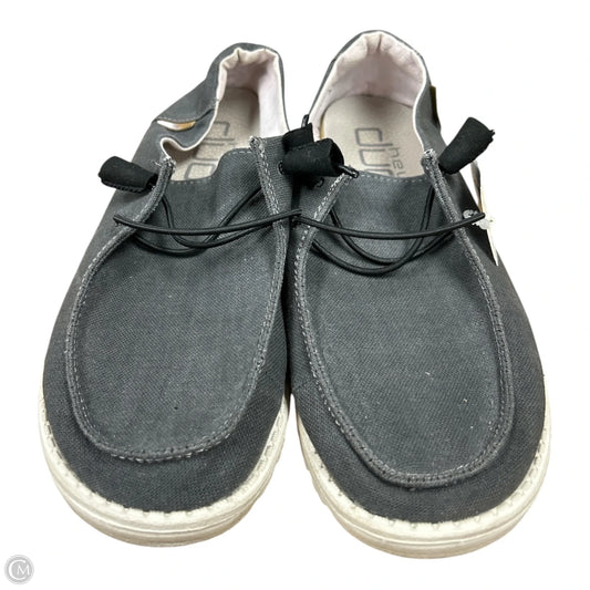 Shoes Flats By Hey Dude In Grey, Size: 8