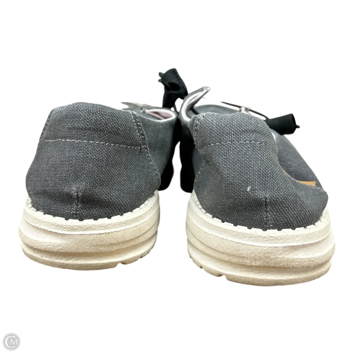 Shoes Flats By Hey Dude In Grey, Size: 8