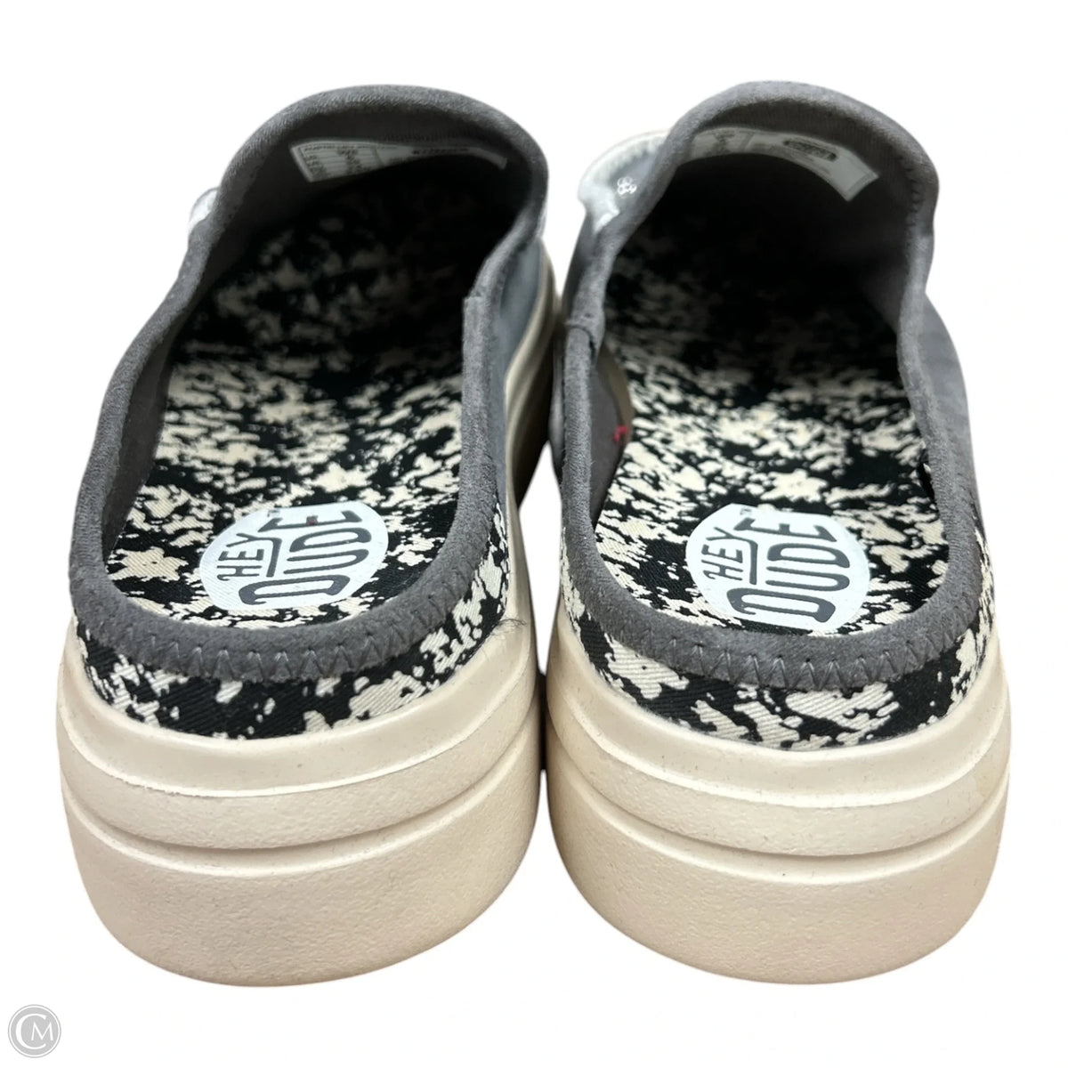 Shoes Heels Platform By Hey Dude In Grey, Size: 8