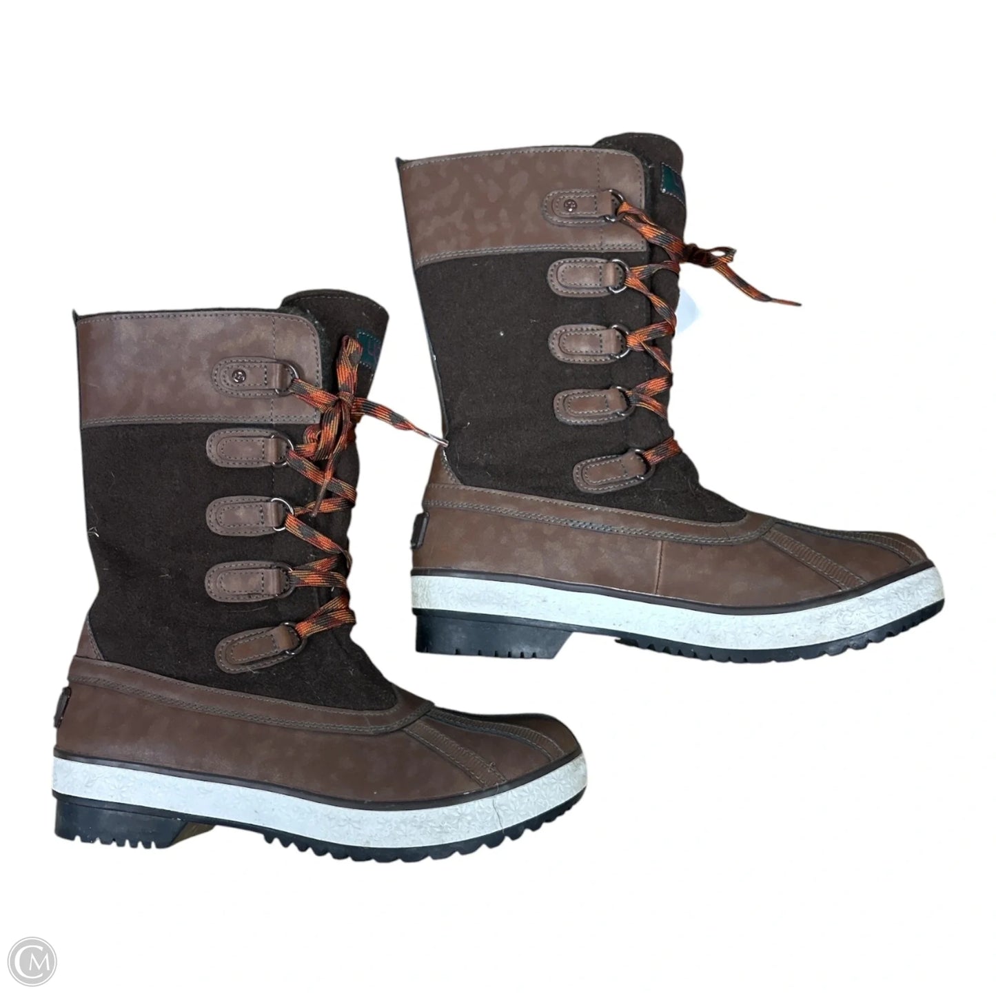 Boots Designer By Ugg In Brown, Size: 8