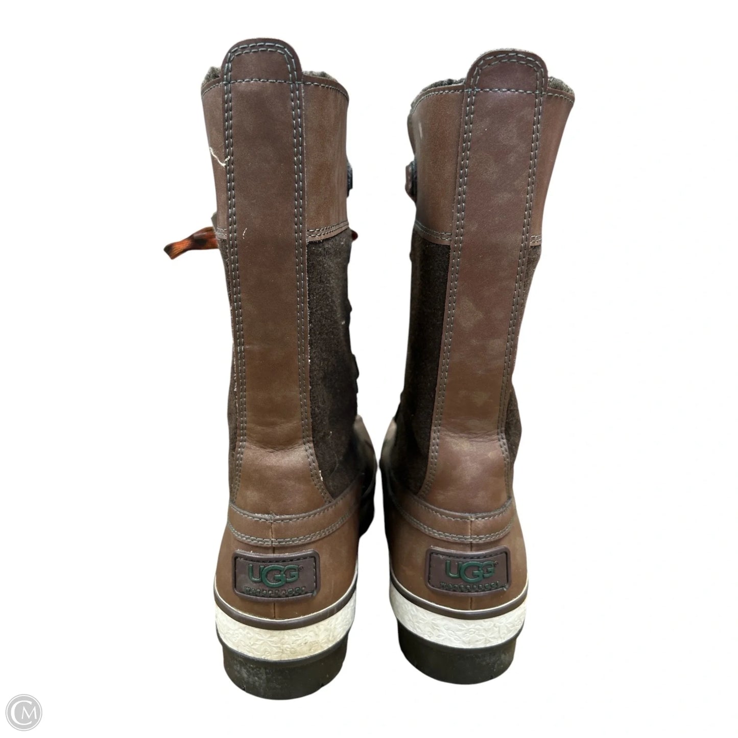 Boots Designer By Ugg In Brown, Size: 8
