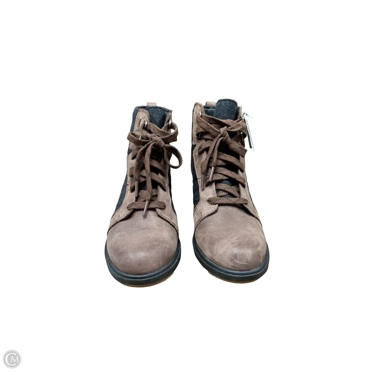 Boots Ankle Heels By Sorel In Brown, Size: 10
