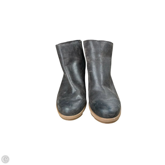 Boots Ankle Heels By Sorel In Brown, Size: 9.5