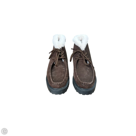 Boots Ankle Flats By J. Crew In Brown, Size: 10