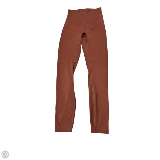 Athletic Leggings By Lululemon In Brown, Size: 0