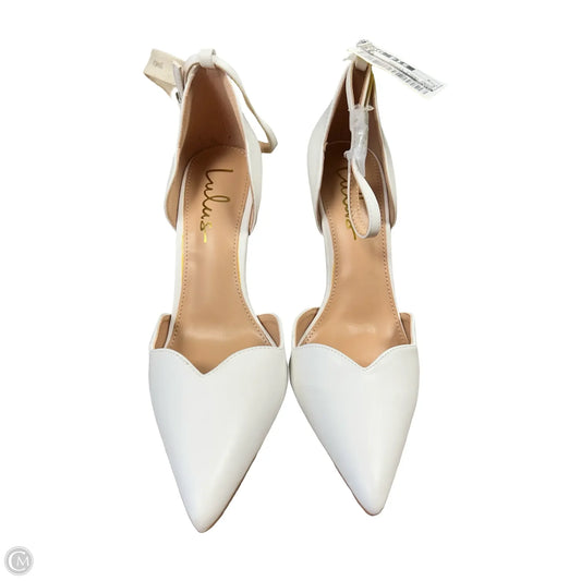 Shoes Heels Kitten By Lulus In White, Size: 8