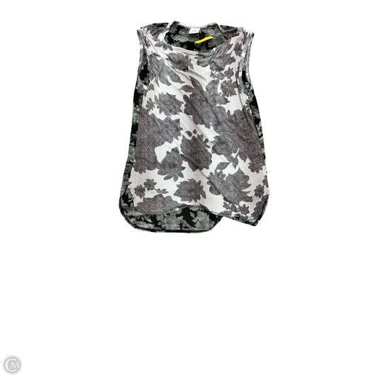 Top Sleeveless By Cabi In Black & Grey, Size: S