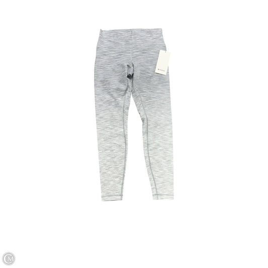 Athletic Leggings By Lululemon In Grey, Size: 10