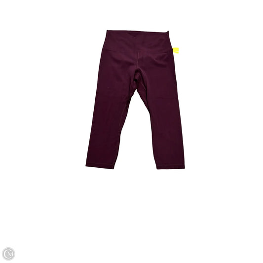 Athletic Leggings By Lululemon In Purple, Size: 10