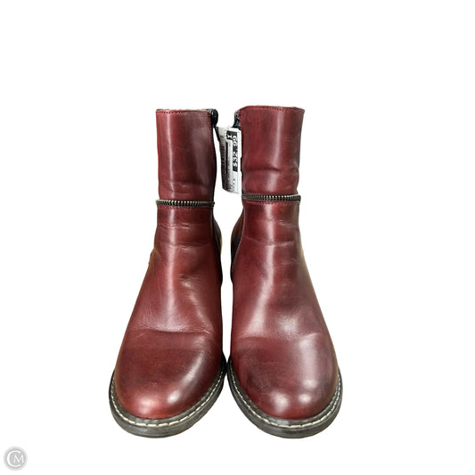 Boots Ankle Heels By Riekers In Red, Size: 7.5