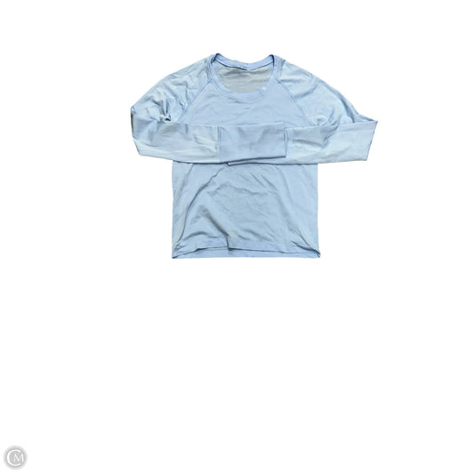 Athletic Top Long Sleeve Crewneck By Lululemon In Blue, Size: 6