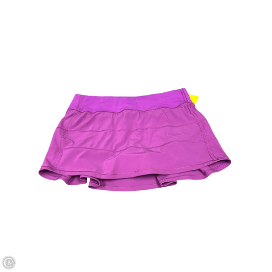Athletic Skort By Lululemon In Purple, Size: 8