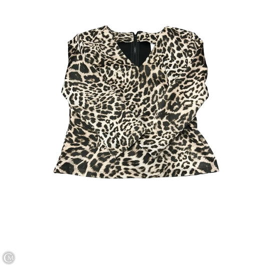Top Long Sleeve By Cabi In Animal Print, Size: S