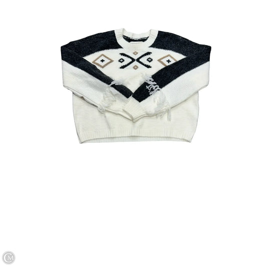 Sweater By Saltwater Luxe In Grey & White, Size: S