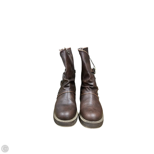 Boots Ankle Flats By Blowfish In Taupe, Size: 8.5