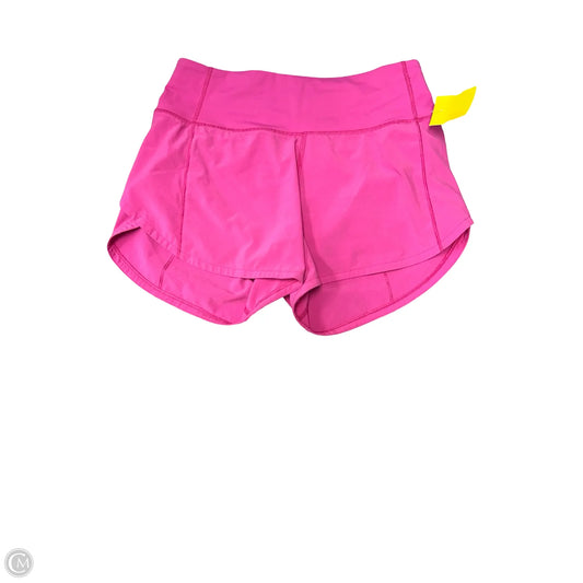 Athletic Shorts By Lululemon In Pink, Size: 2
