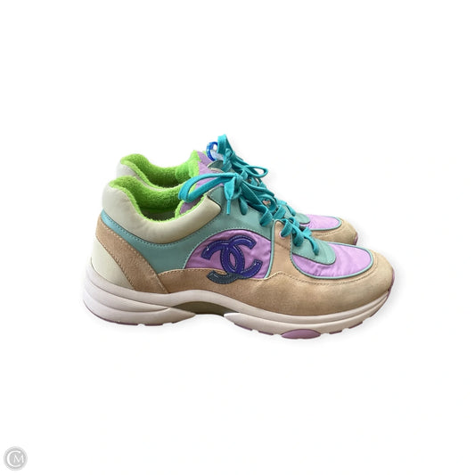 Shoes Luxury Designer By Chanel In Multi-colored, Size: 10