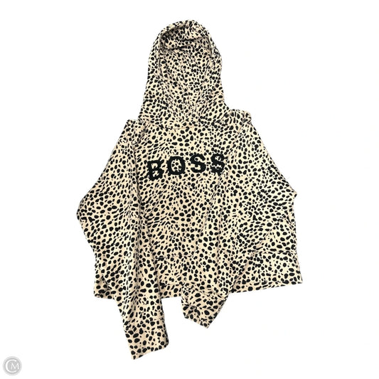 Sweatshirt Hoodie By Hugo Boss In Animal Print, Size: L