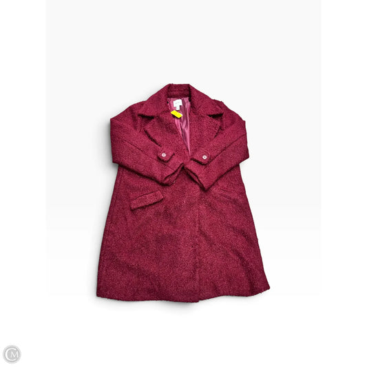 Coat Peacoat By Nine West Apparel In Red, Size: Xxl