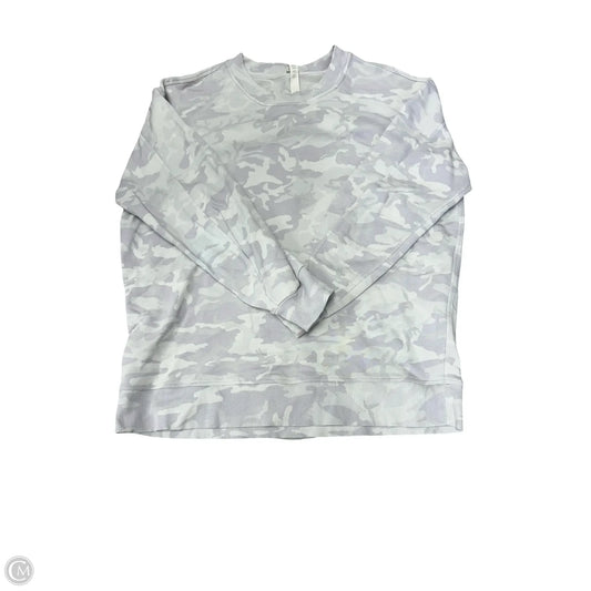 Athletic Sweatshirt Crewneck By Lululemon In Camouflage Print, Size: 4