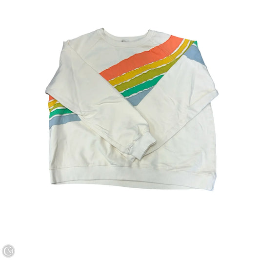 Sweatshirt Crewneck By By Together In Cream, Size: M