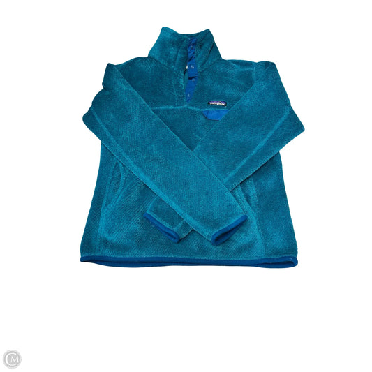 Sweatshirt Collar By Patagonia In Teal, Size: S