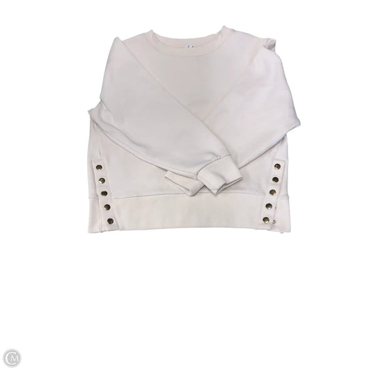 Athletic Sweatshirt Crewneck By Varley In Cream, Size: S