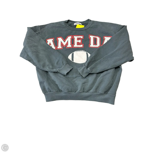 Sweatshirt Crewneck By Daydreamer In Grey, Size: L
