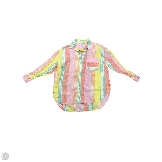 Blouse Long Sleeve By Maeve In Multi-colored, Size: L