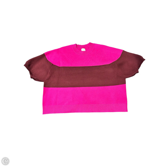 Sweater Short Sleeve By Maeve In Pink & Red, Size: Xl
