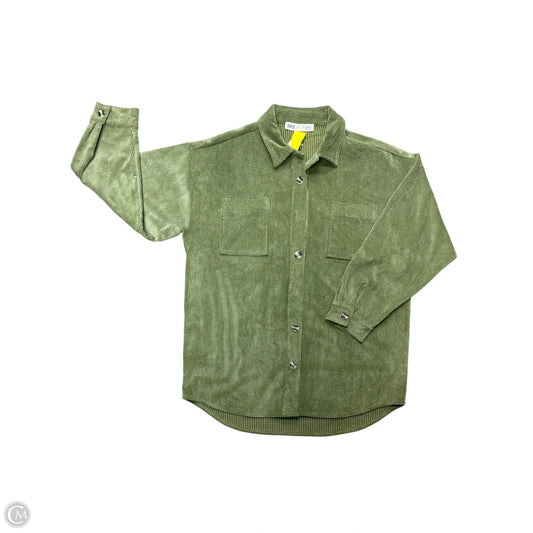 Blouse Long Sleeve By Bke In Green, Size: Xl