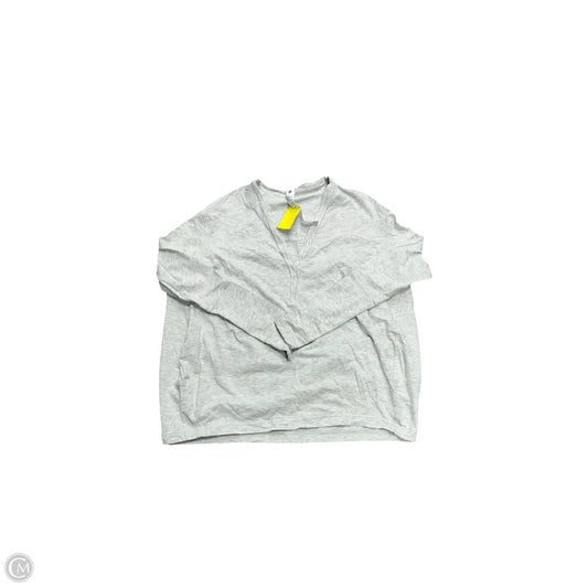 Athletic Top Long Sleeve Crewneck By Lululemon In Grey, Size: 2