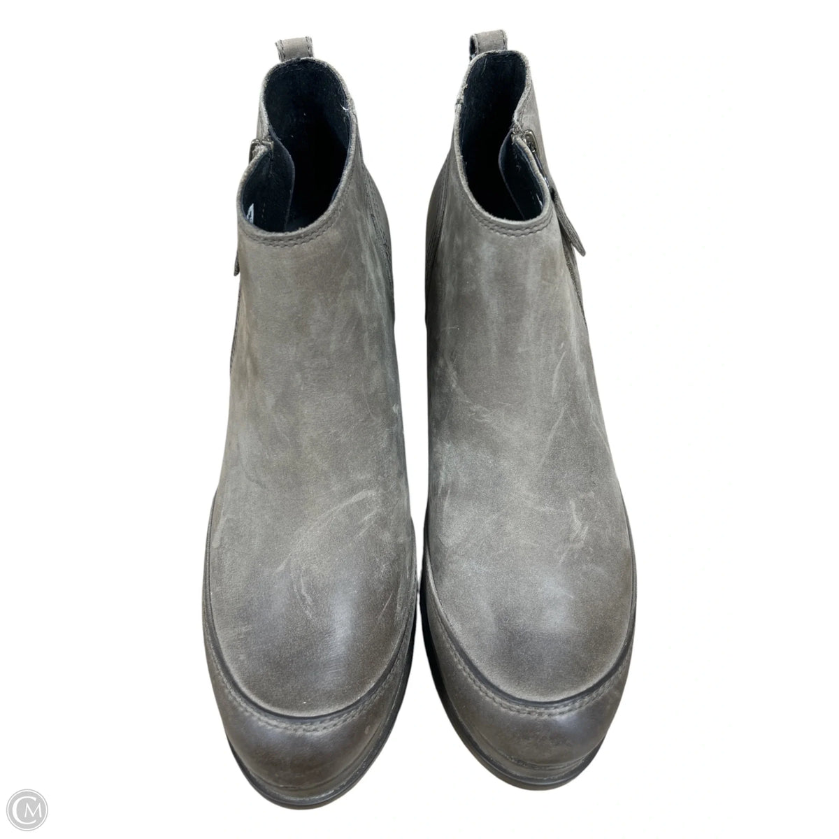 Boots Ankle Heels By Sorel In Grey, Size: 9