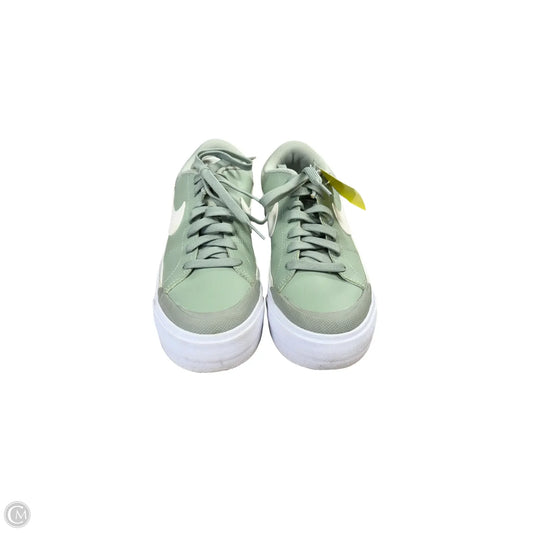 Shoes Sneakers By Nike In Green, Size: 7.5