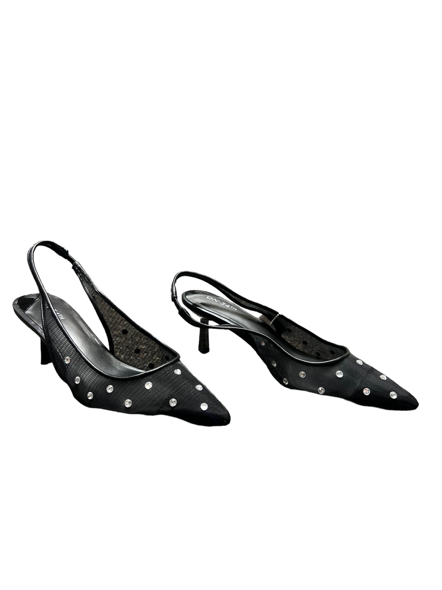 Black Shoes Heels Kitten Cmc, Size 8.5