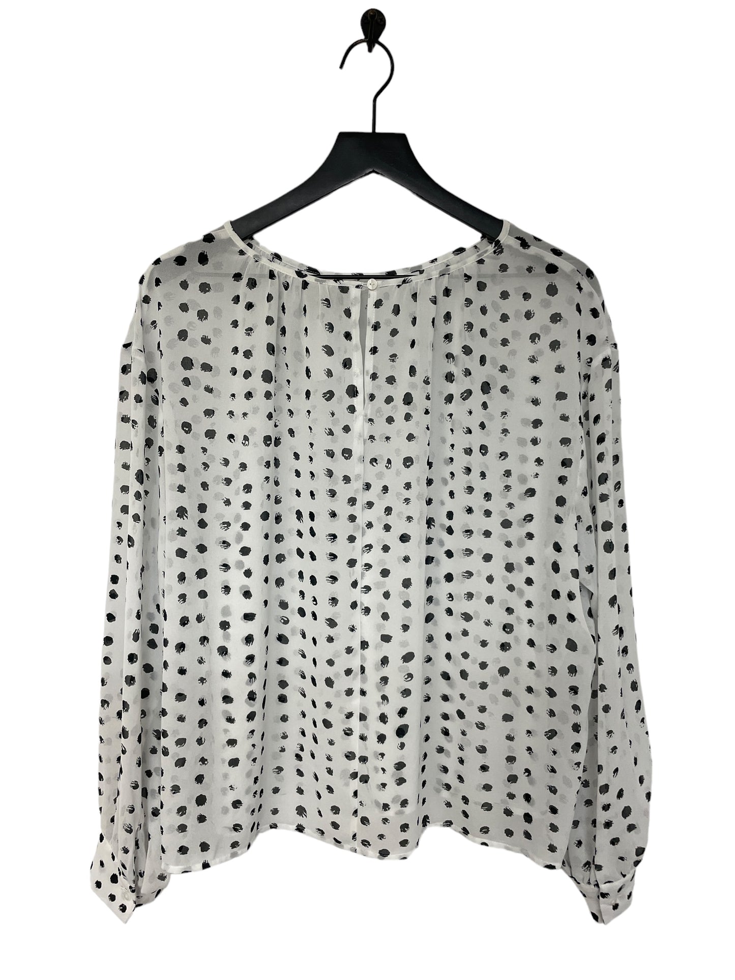 Black & White Top Long Sleeve Worthington, Size Xxl